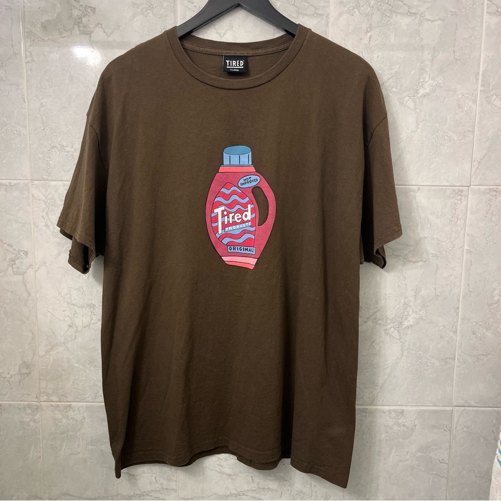 Tired not improved graphic shirt Sz XL